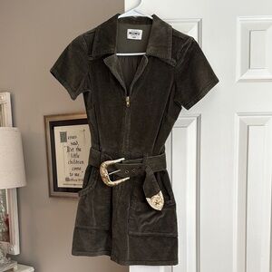 Show Me Your Mumu Olive Corduroy Dress